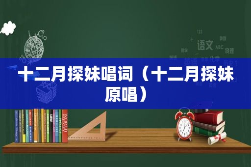 十二月探妹唱词（十二月探妹原唱）