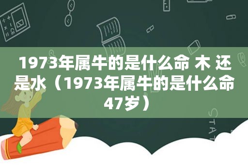 1973年属牛的是什么命 木 还是水（1973年属牛的是什么命 47岁）