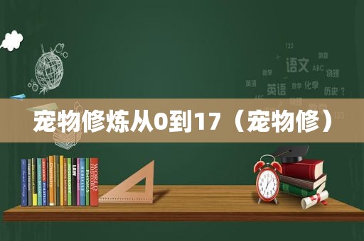 宠物修炼从0到17（宠物修）