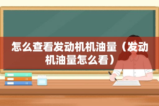 怎么查看发动机机油量（发动机油量怎么看）