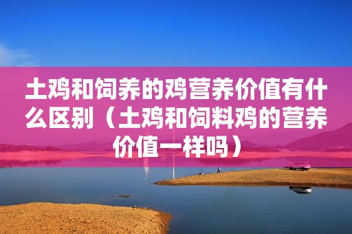 土鸡和饲养的鸡营养价值有什么区别（土鸡和饲料鸡的营养价值一样吗）