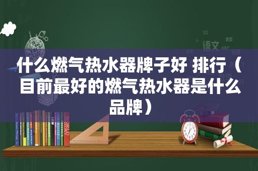 什么燃气热水器牌子好 排行（目前最好的燃气热水器是什么品牌）