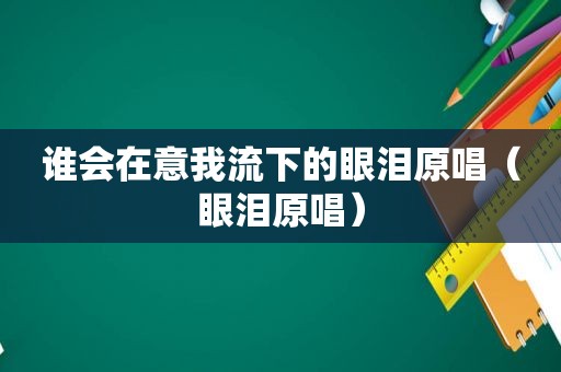 谁会在意我流下的眼泪原唱（眼泪原唱）