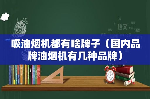 吸油烟机都有啥牌子（国内品牌油烟机有几种品牌）