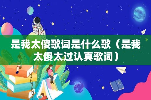 是我太傻歌词是什么歌（是我太傻太过认真歌词）