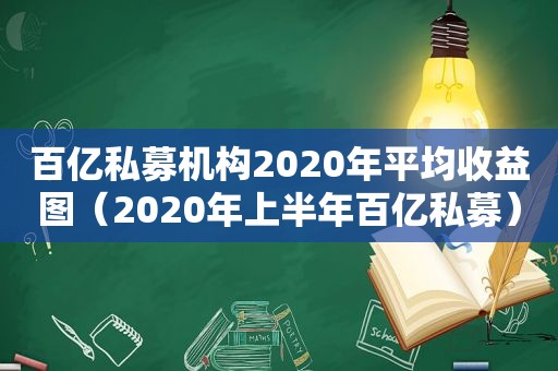 百亿私募机构2020年平均收益图（2020年上半年百亿私募）