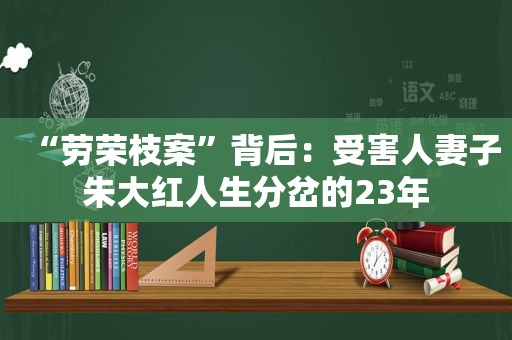 “劳荣枝案”背后：受害 *** 子朱大红人生分岔的23年