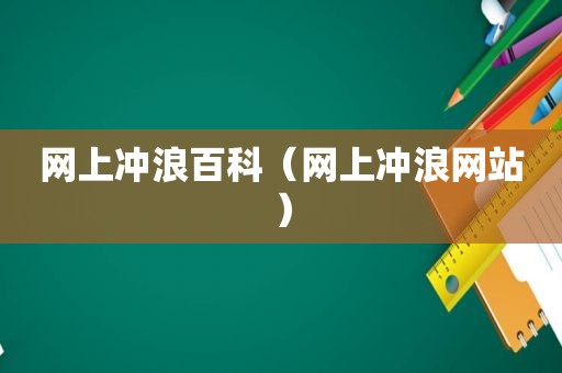 网上冲浪百科（网上冲浪网站）