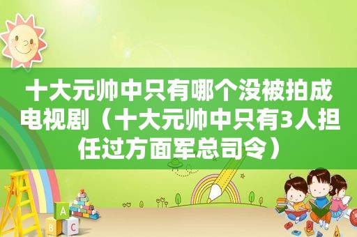 十大元帅中只有哪个没被拍成电视剧（十大元帅中只有3人担任过方面军总司令）