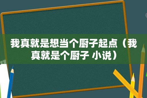 我真就是想当个厨子起点（我真就是个厨子 小说）