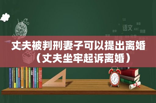 丈夫被判刑妻子可以提出离婚（丈夫坐牢起诉离婚）