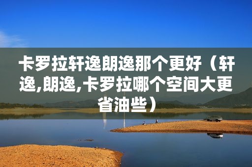 卡罗拉轩逸朗逸那个更好（轩逸,朗逸,卡罗拉哪个空间大更省油些）