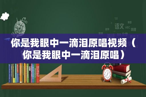 你是我眼中一滴泪原唱视频（你是我眼中一滴泪原唱）