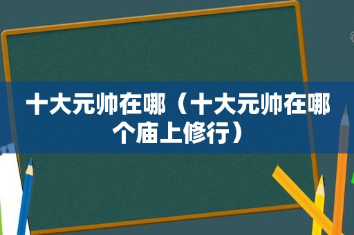 十大元帅在哪（十大元帅在哪个庙上修行）