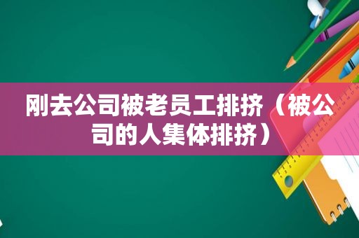 刚去公司被老员工排挤（被公司的人集体排挤）