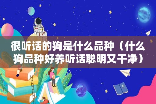 很听话的狗是什么品种（什么狗品种好养听话聪明又干净）