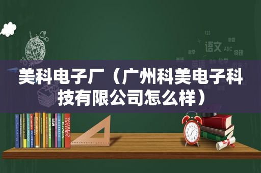 美科电子厂（广州科美电子科技有限公司怎么样）