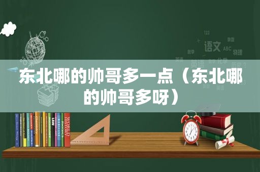 东北哪的帅哥多一点（东北哪的帅哥多呀）