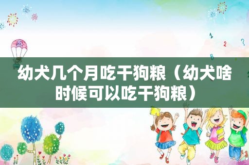 幼犬几个月吃干狗粮（幼犬啥时候可以吃干狗粮）