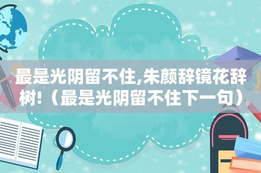 最是光阴留不住,朱颜辞镜花辞树!（最是光阴留不住下一句）