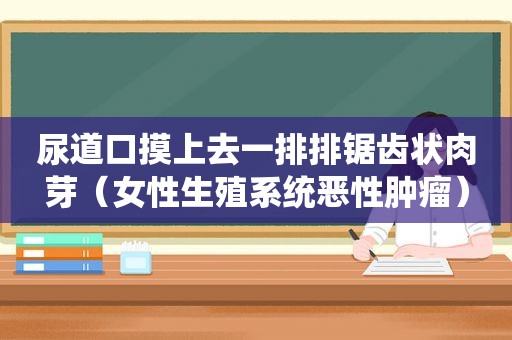 尿道口摸上去一排排锯齿状肉芽（女性生殖系统恶性肿瘤）