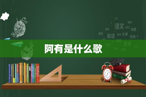 阿有是什么歌