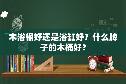 木浴桶好还是浴缸好？什么牌子的木桶好？