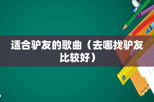 适合驴友的歌曲（去哪找驴友比较好）