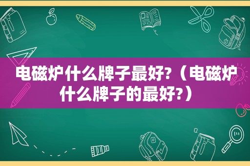 电磁炉什么牌子最好?（电磁炉什么牌子的最好?）