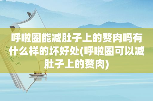 呼啦圈能减肚子上的赘肉吗有什么样的坏好处(呼啦圈可以减肚子上的赘肉)