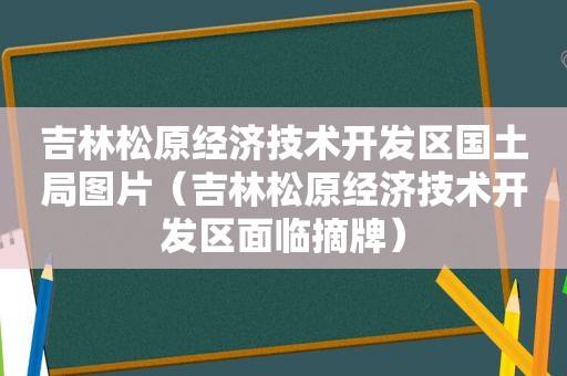 吉林松原经济技术开发区国土局图片（吉林松原经济技术开发区面临摘牌）