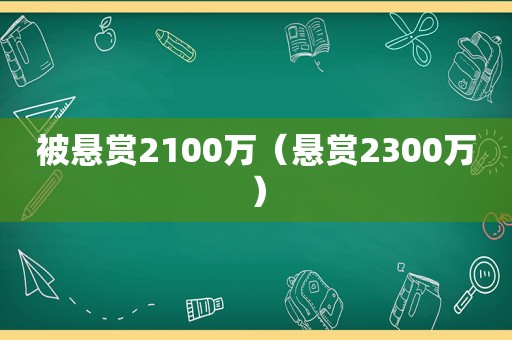 被悬赏2100万（悬赏2300万）