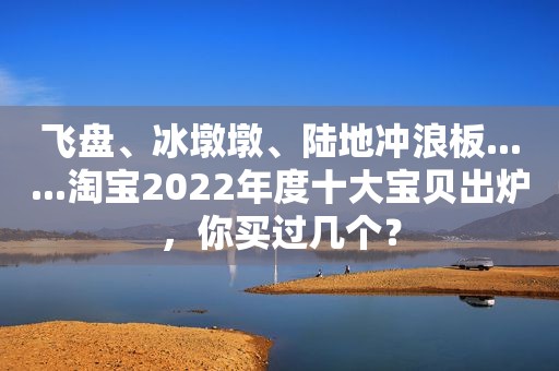 飞盘、冰墩墩、陆地冲浪板......淘宝2022年度十大宝贝出炉，你买过几个？