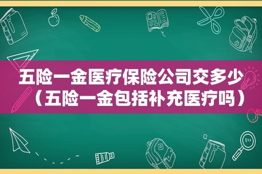 五险一金医疗保险公司交多少（五险一金包括补充医疗吗）