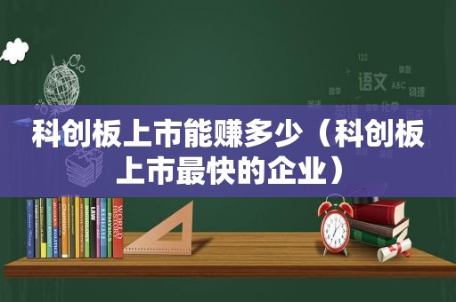 科创板上市能赚多少（科创板上市最快的企业）