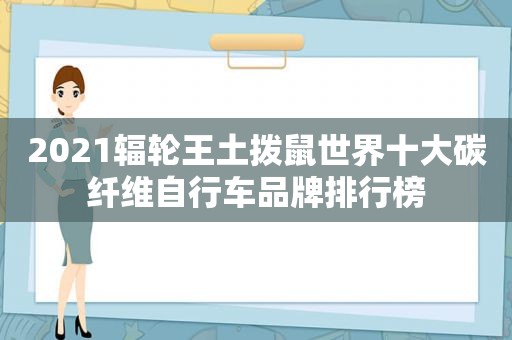 2021辐轮王土拨鼠世界十大碳纤维自行车品牌排行榜