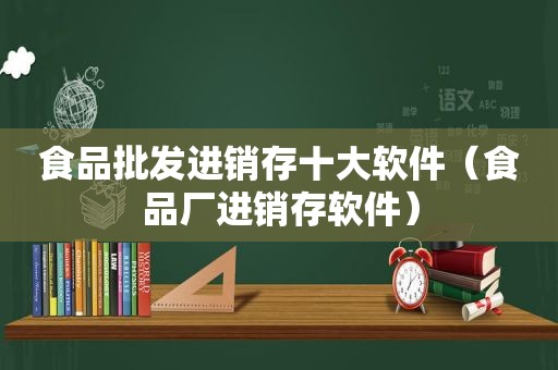 食品批发进销存十大软件（食品厂进销存软件）