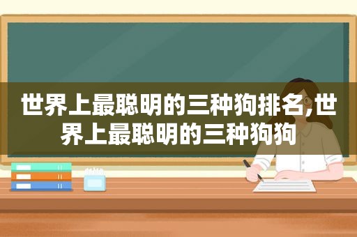 世界上最聪明的三种狗排名,世界上最聪明的三种狗狗