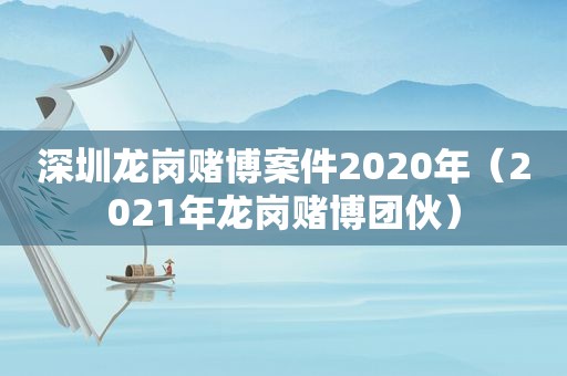 深圳龙岗 *** 案件2020年（2021年龙岗 *** 团伙）