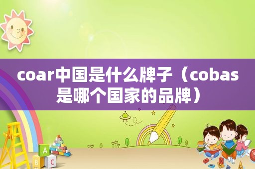 coar中国是什么牌子（cobas是哪个国家的品牌）