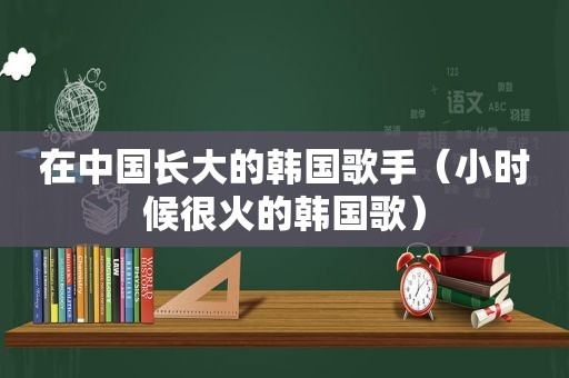 在中国长大的韩国歌手（小时候很火的韩国歌）