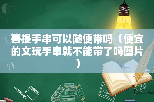 菩提手串可以随便带吗（便宜的文玩手串就不能带了吗图片）