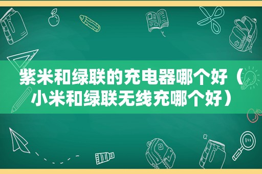 紫米和绿联的充电器哪个好（小米和绿联无线充哪个好）