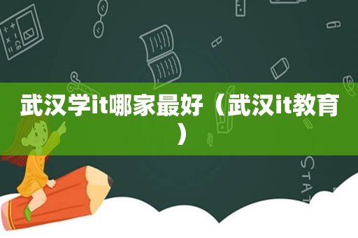 武汉学it哪家最好（武汉it教育）