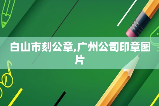 白山市刻公章,广州公司印章图片