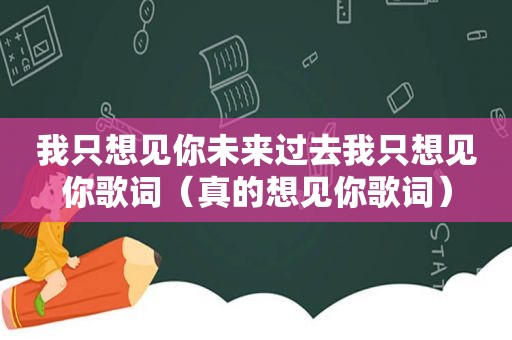 我只想见你未来过去我只想见你歌词（真的想见你歌词）