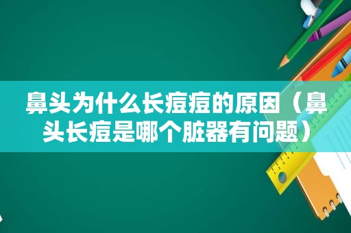 鼻头为什么长痘痘的原因（鼻头长痘是哪个脏器有问题）