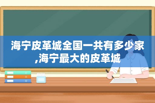 海宁皮革城全国一共有多少家,海宁最大的皮革城