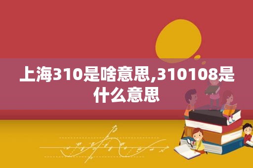 上海310是啥意思,310108是什么意思