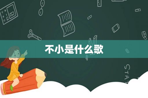 不小是什么歌